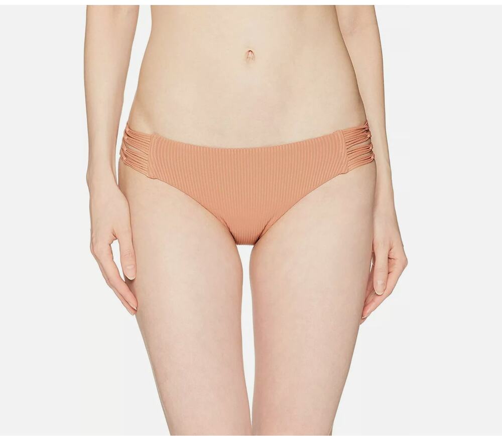 Body Glove Womens Ruby Bikini Bottom Ibiza Ribbed Bronze Swimwear Size - M